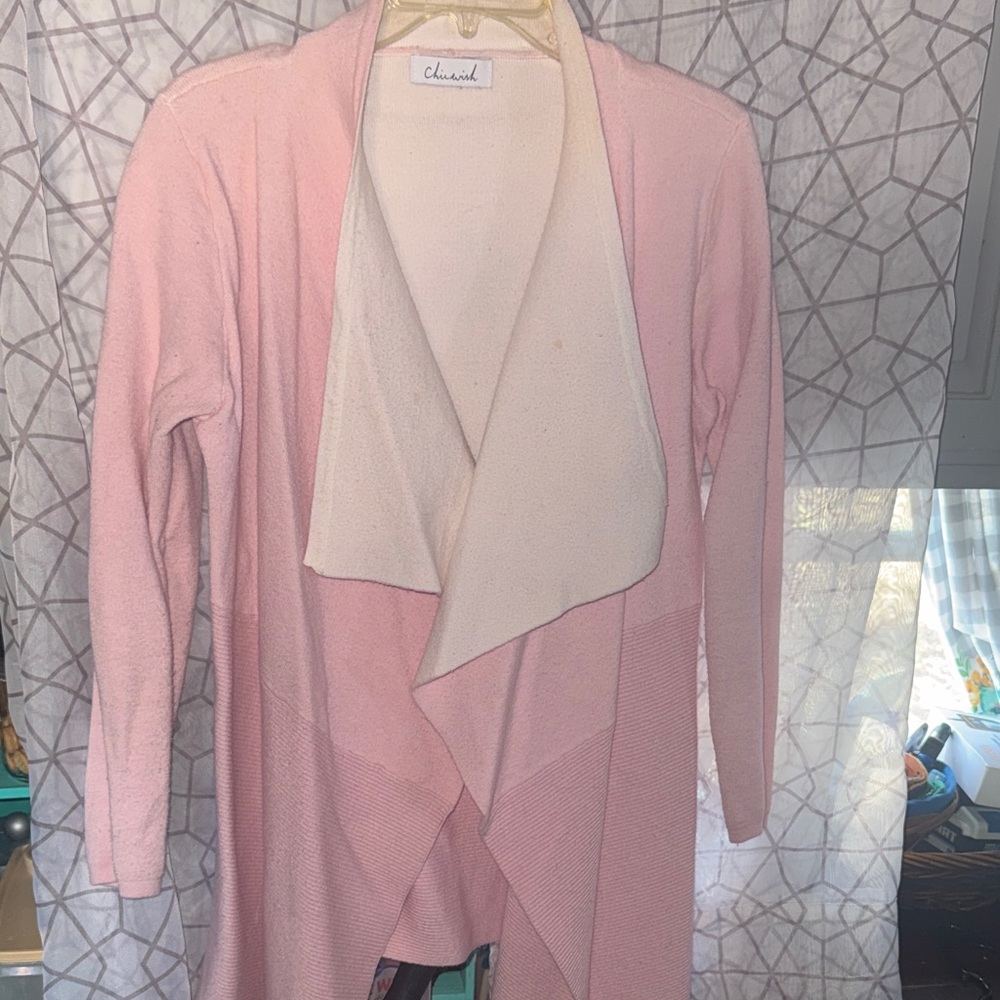 Chicwish Blush Pink Waterfall Cardigan
